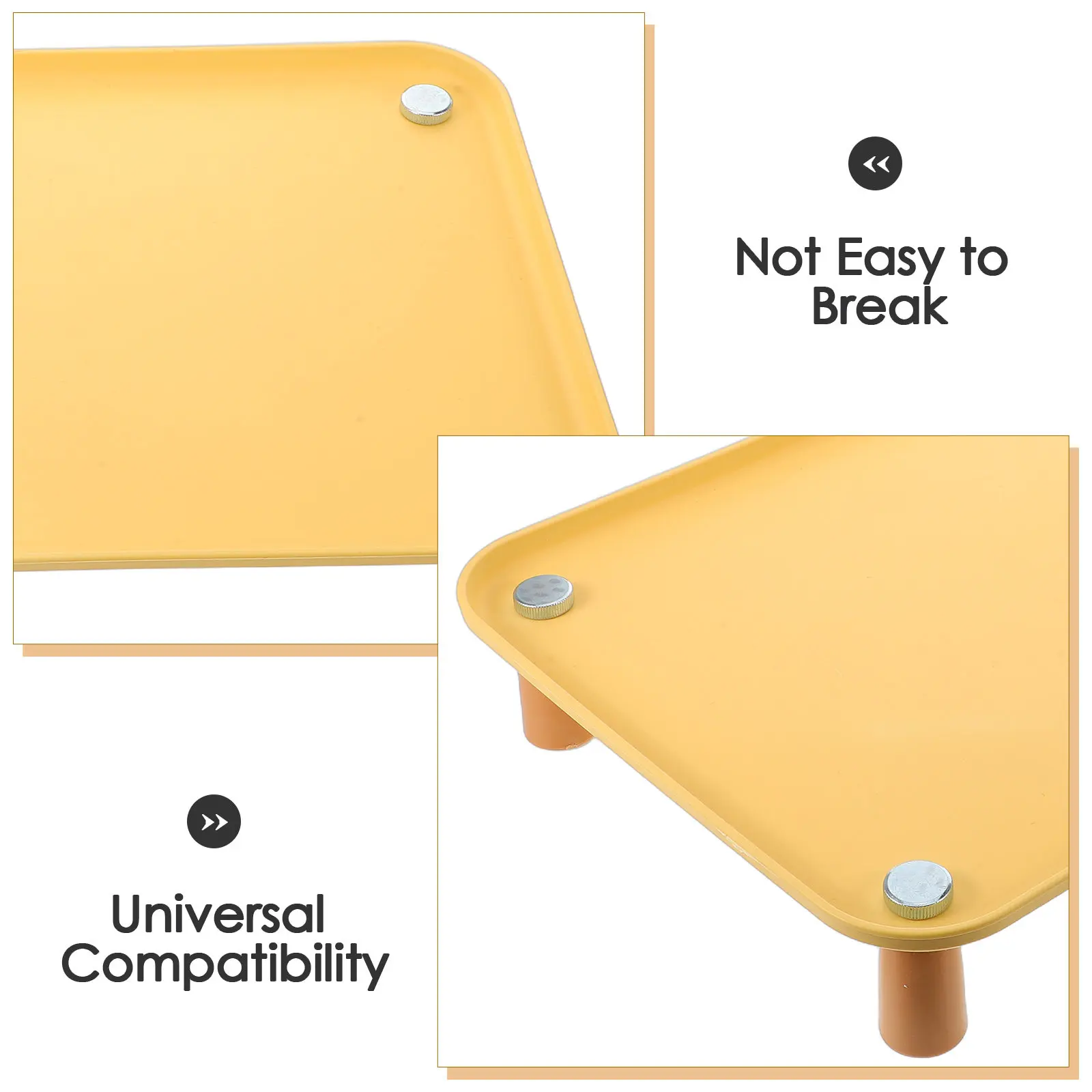 Washable Elevated Pet Feeder Stand for Cats Dogs 17x12x3in Raised Feeding Station with Antislip Pads Universal Dog Bowl Riser