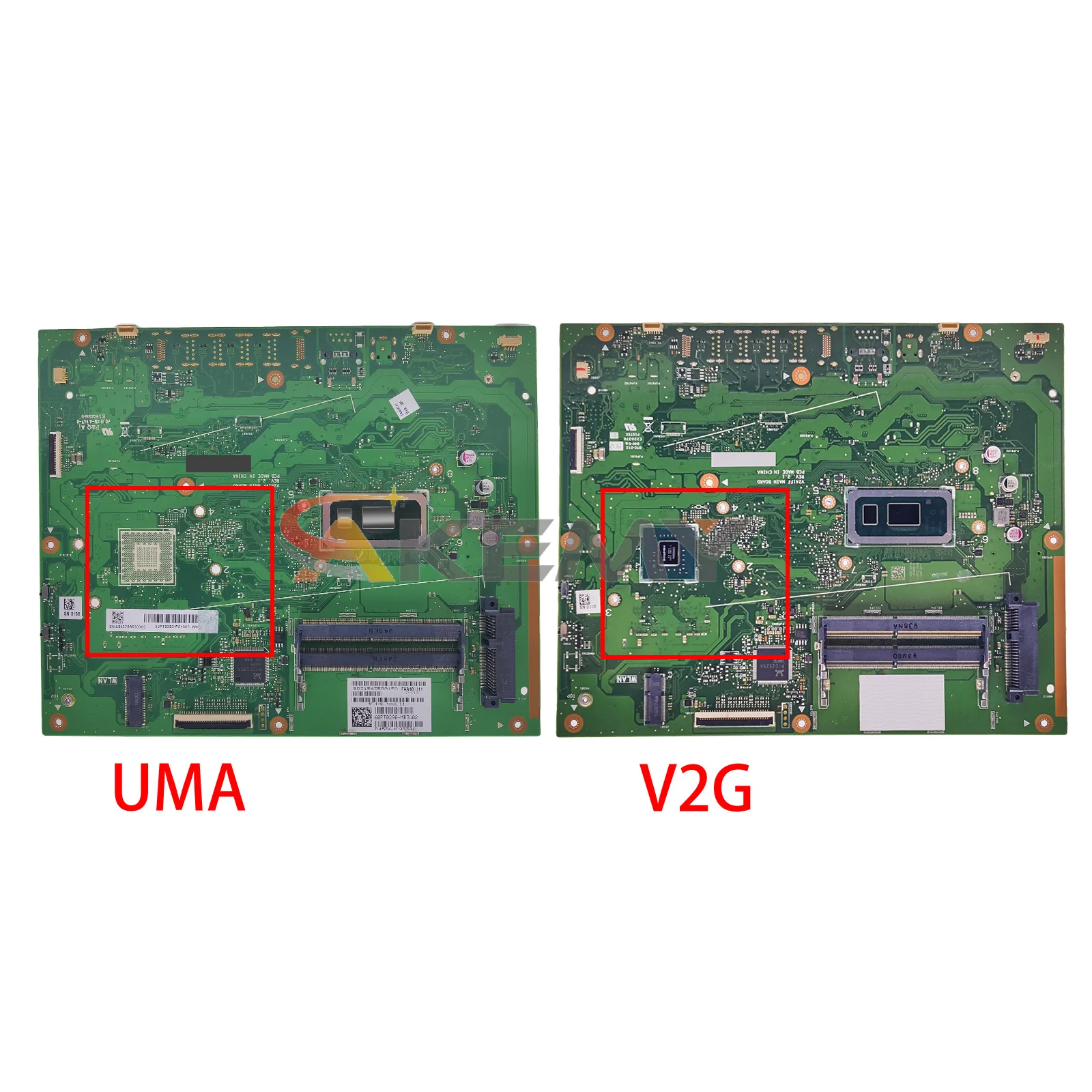 Imagem -04 - Akemy V241fa Placa-mãe para Asus Vivo Aio V241fa V241ff V241f Tudo-em-um Placa-mãe com i3 i5 i7 8th Gen Cpu Teste ok