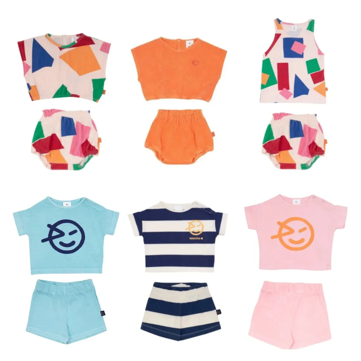 

Kids' T-shirt Shorts Set 2024 WYN Boys' Shirt Girls' Top Bloomers