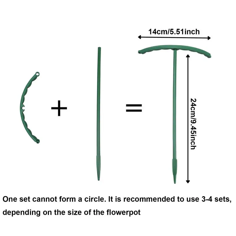 For Flowers Greenhouses Arrangement Fixing Rod Holder Garden Tools30PCS Plastic Plant Support Pile Stand Plant Support Pile