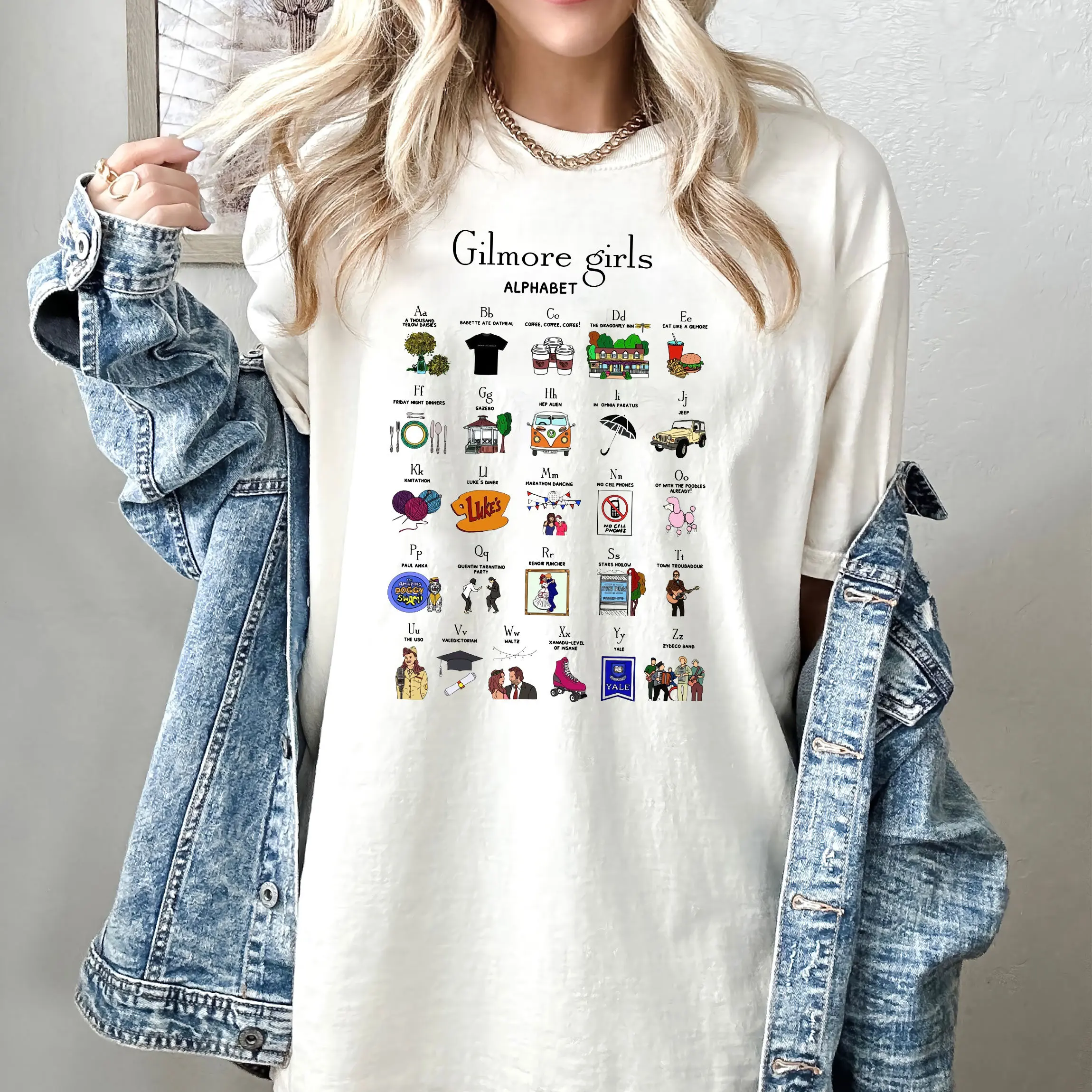 Gilmore Girls Succinct Slogan Women Sweatshirt New Fashion Fallow Campus Style Female Sweater Cutton Vintage Print Girl Tops