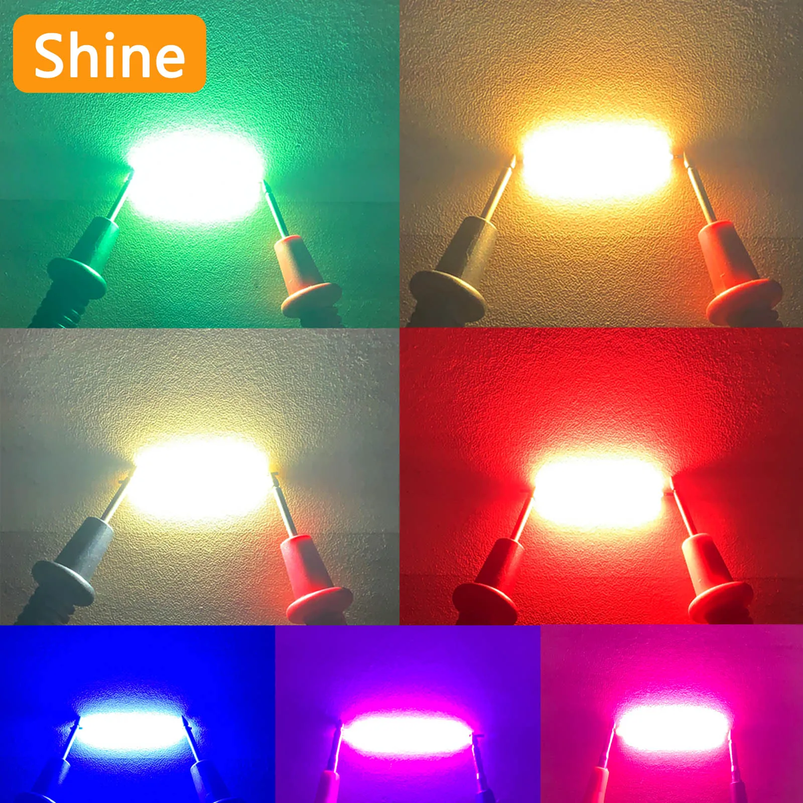 300pcs COB LEDs 3V 38mm Filament LEDs Edison Bulbs for Home Party Coffee Shop Incandescent Light Bar Diode Accessories CooWhite