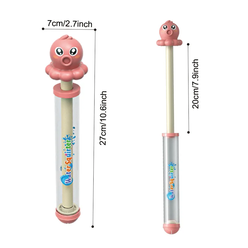 Mehrere Teile von Kinder-Feuerwerks-Wasserpistolen-Spielzeugen, Wasser mit ausziehbarer Wasserkanone und Wasserpistole mit großem Fassungsvermögen, verschiedene Farben, feuerwerksförmige, ausziehbare Feuerwerks-Wasserpistole, geeignet für Jungen und Mädchen, Strand-Wasserspielzeug, geeignet für den Sommer, geeignet