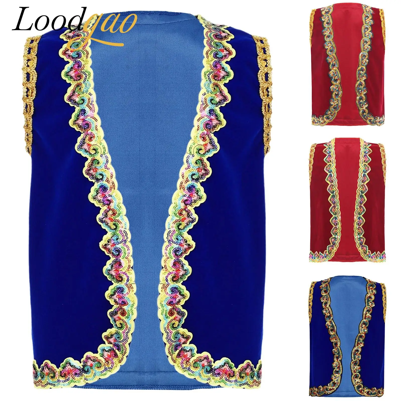 

Children Roleplay Arab Vest Halloween Themed Party Outfits Kids Boys Girls Arabian Mythical Fairytale Cosplay Costume Waistcoat