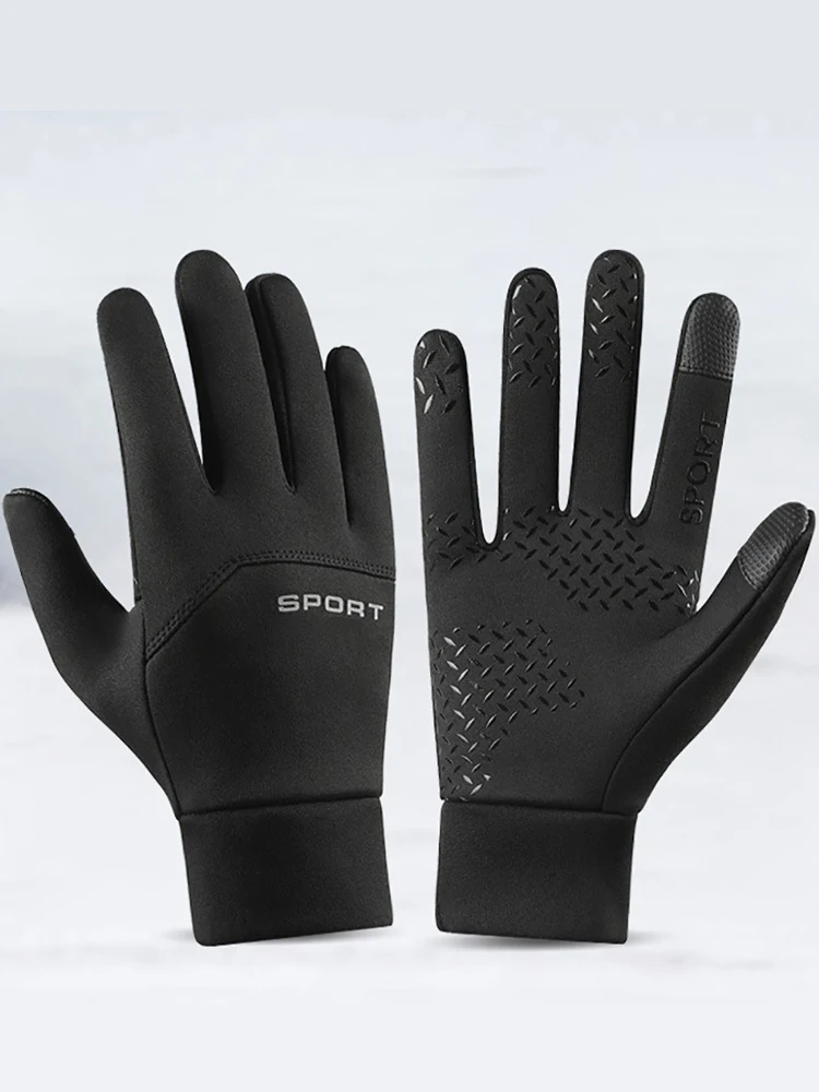 AliExpress GTUBIKE Autumn and Winter Touchscreen Men's and Women's Warm Gloves Plush Outdoor Sports Windproof and Cold Proof Cycling Gloves