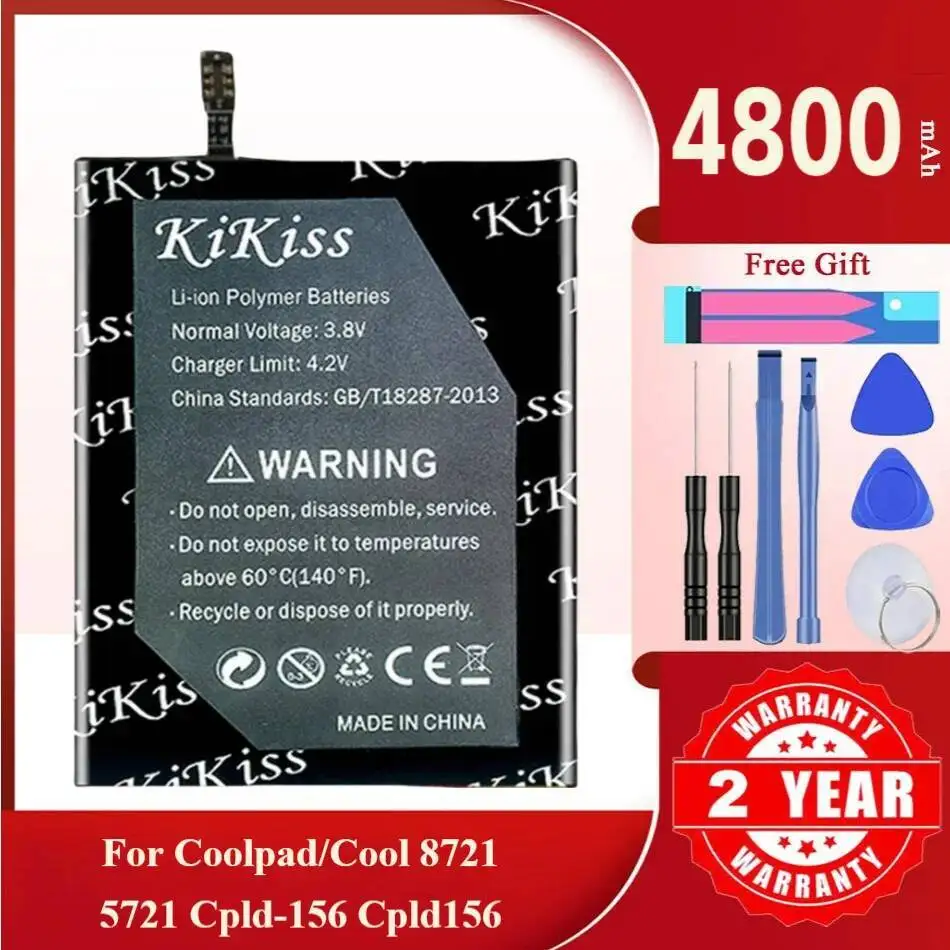

Аккумулятор Kikiss 8600 мАч 8721 CPLD-156 для Coolpad 5721
