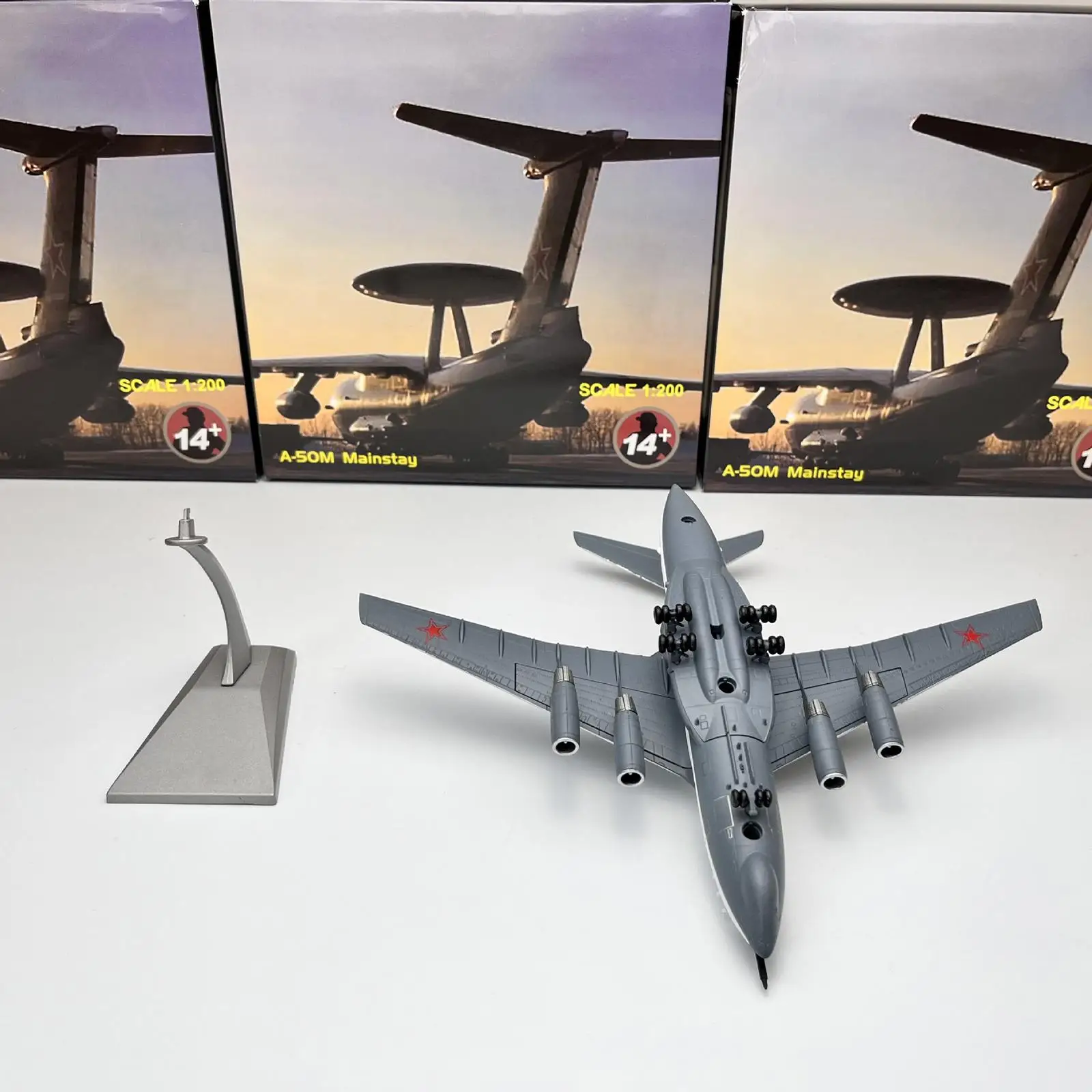 1/200 Scale A50M Aircraft Model Airplane Model Simulated Collection Souvenir Desktop Decoration for Cabinet Office Bedroom