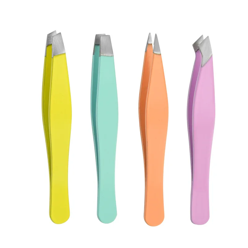 1PC 高精度眉毛ピンセット眉毛摘み取りピンセット脱毛ペンチつけまつげアプリケーターひげ除去ツール