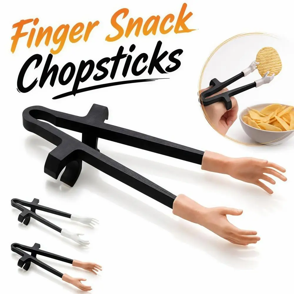 Creative Reusable Finger Snack Chopsticks PLA Lightweight Finger Food Tongs Durable Palm Shape Game Snack Clips Various Snacks