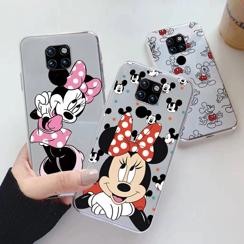 Clear Case For Huawei Mate 20 Mate20 Lite Pro Back Cover Minnie Mouse Mickey Cute Duck Fundas Soft TPU Coque For Huawei Mate 20