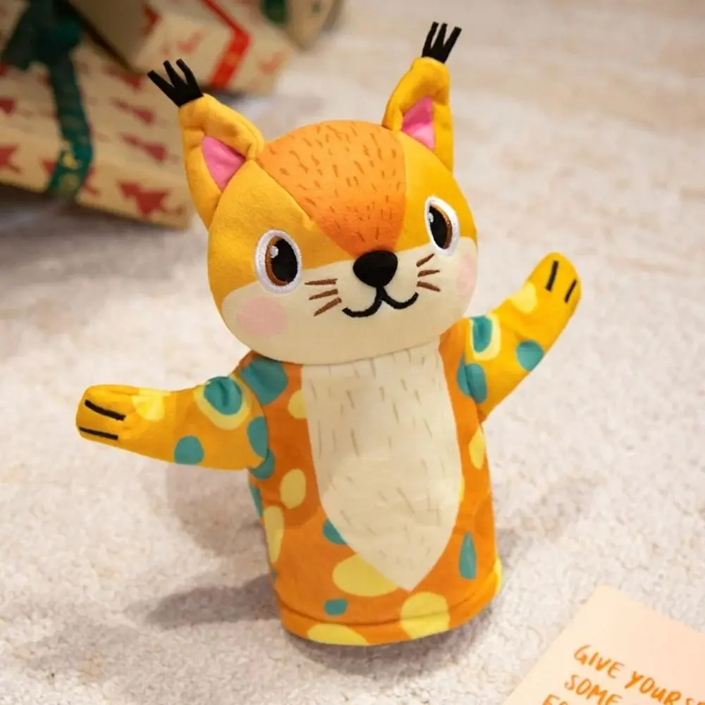 Eichhörnchen Tier Handpuppe Beweglichen Mund Simulation Gefüllte Eichhörnchen Spielzeug Frühe Bildung Weiche Hand Finger Geschichte Puppe