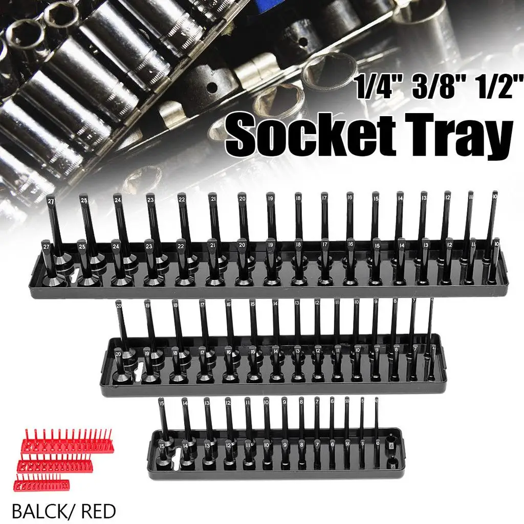 1PC Socket Organizer Tray Rack Holder Metric SAE 1/4\