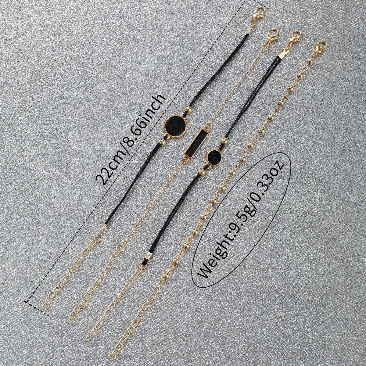 ساعة كوارتز بسوار جلدي للنساء من Starry Sky Dial ، طقم أساور فيروزية ، أساور عصرية ، 5 *