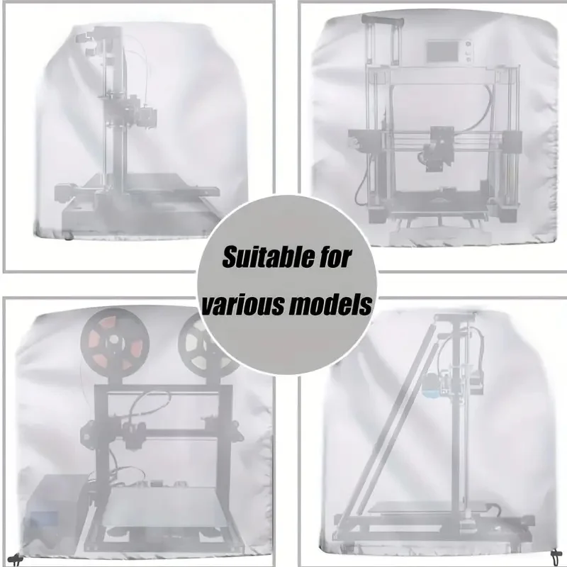 غطاء طابعة ثلاثي الأبعاد محمول عالي التحمل، متوافق مع آلات الطباعة ثلاثية الأبعاد DIY (ورش العمل، المدارس، المنزل)، غطاء الطابعة المقاوم للغبار