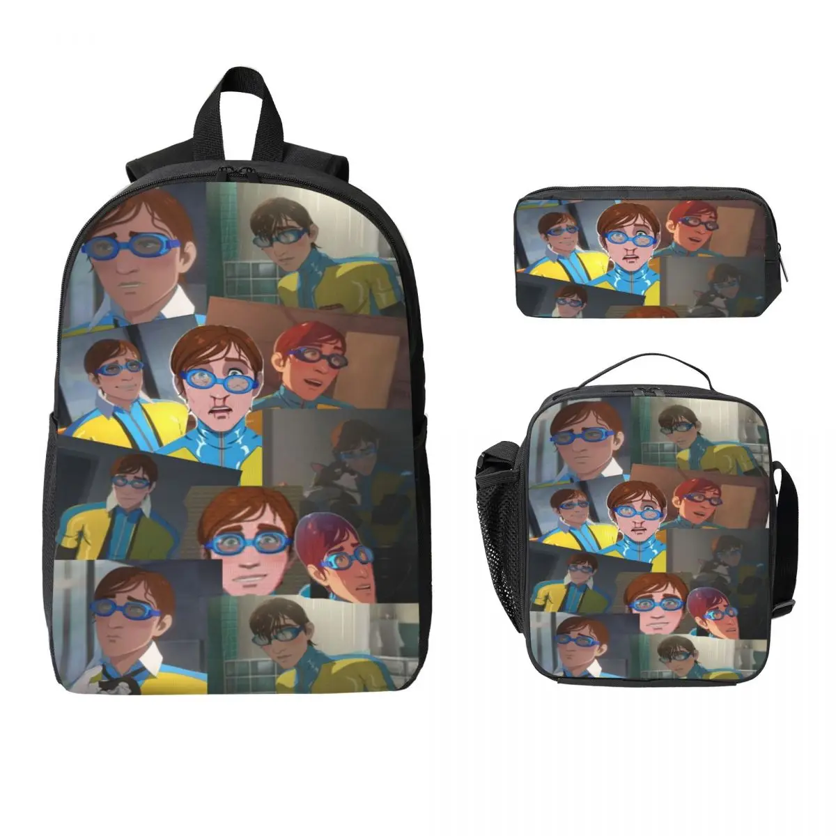 

3 шт., набор школьных сумок Robertson для детей, пеналы, наборы рюкзаков с коробкой для завтрака