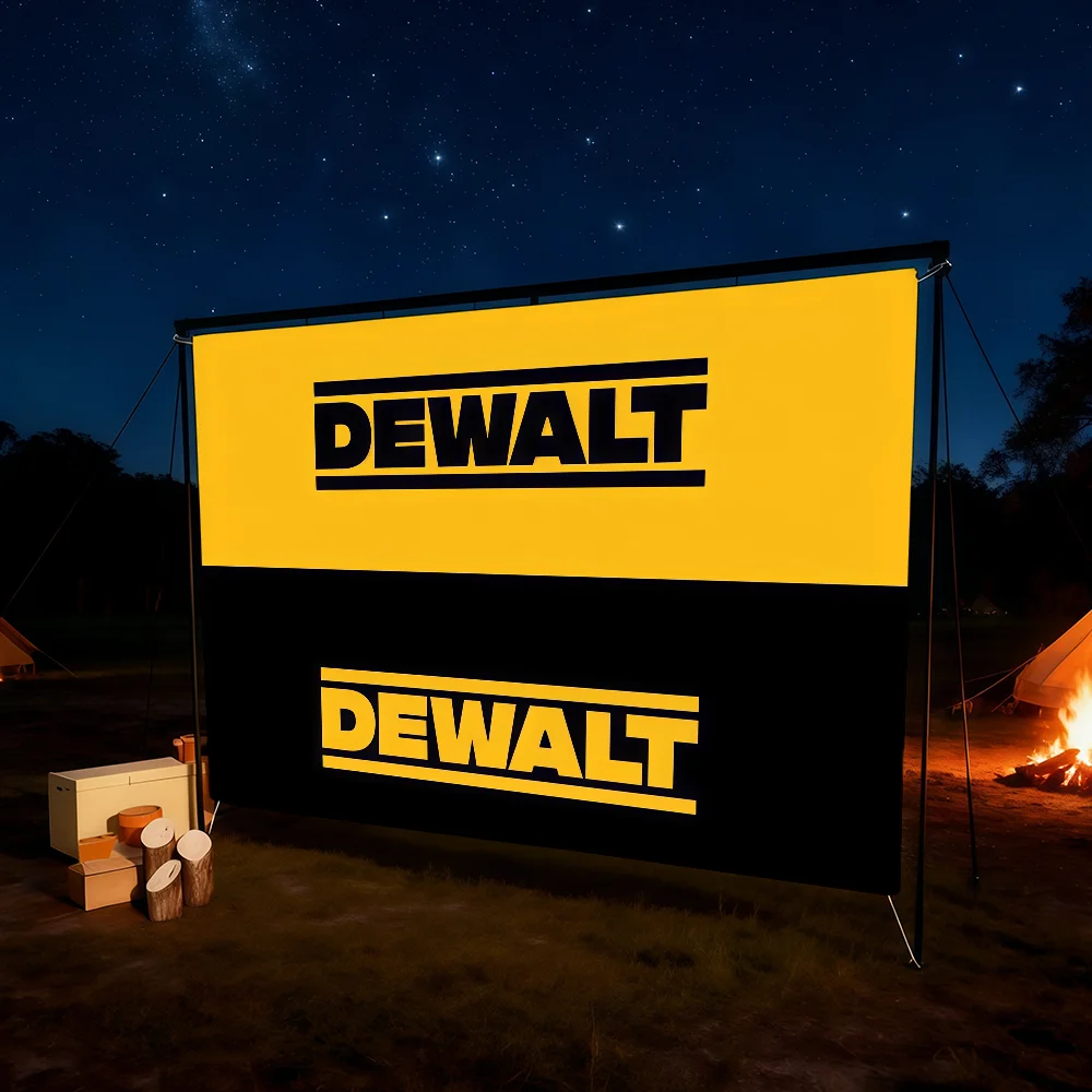 flag For Room Dorm Camping Picnic Art D-DeWalt-ES Style Garage Bar Fashion Logo wall Decoration Banner