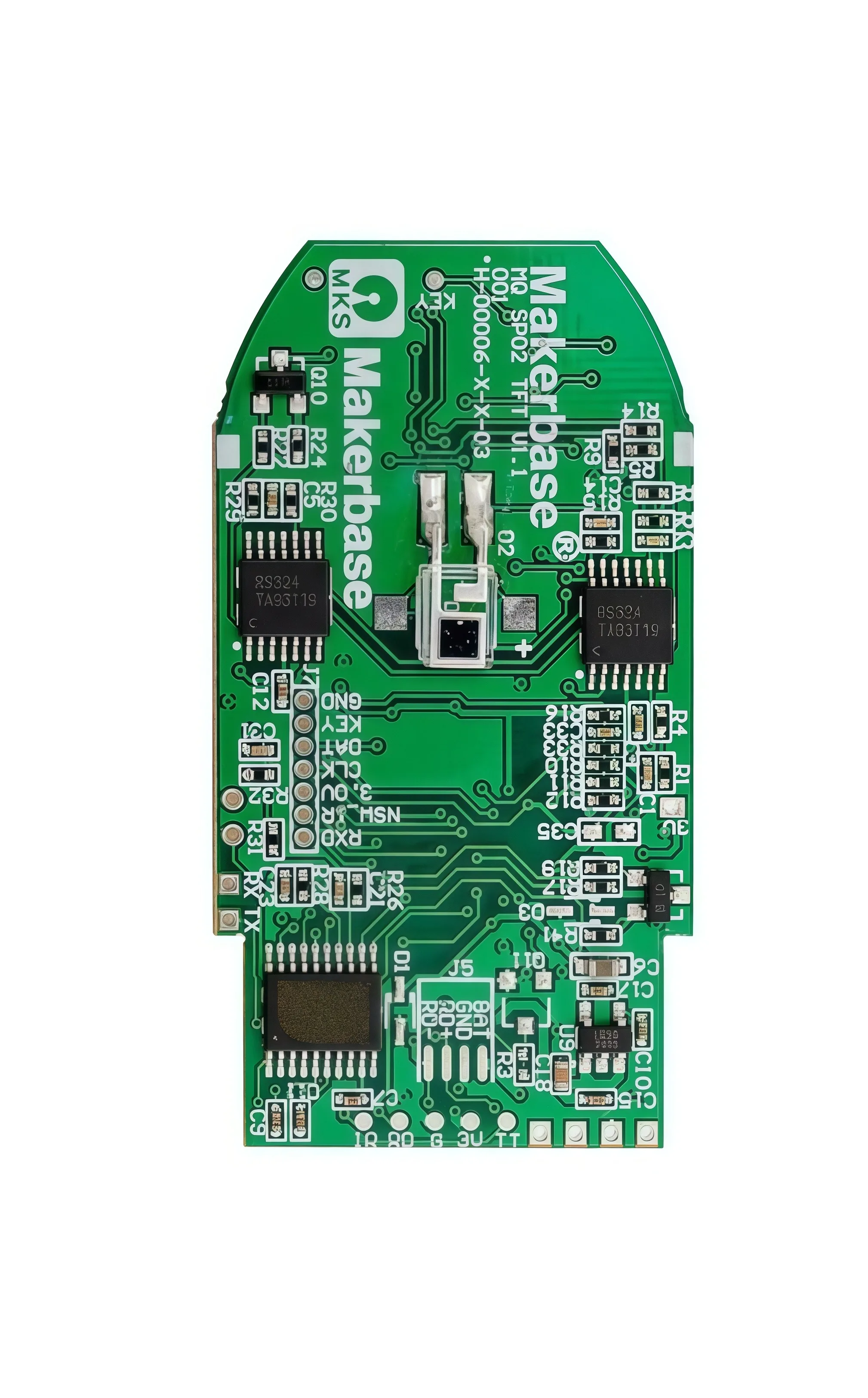 Makerbase health monitoring module PCBA TFT screen, heart rate and blood oxygen sensors SP02