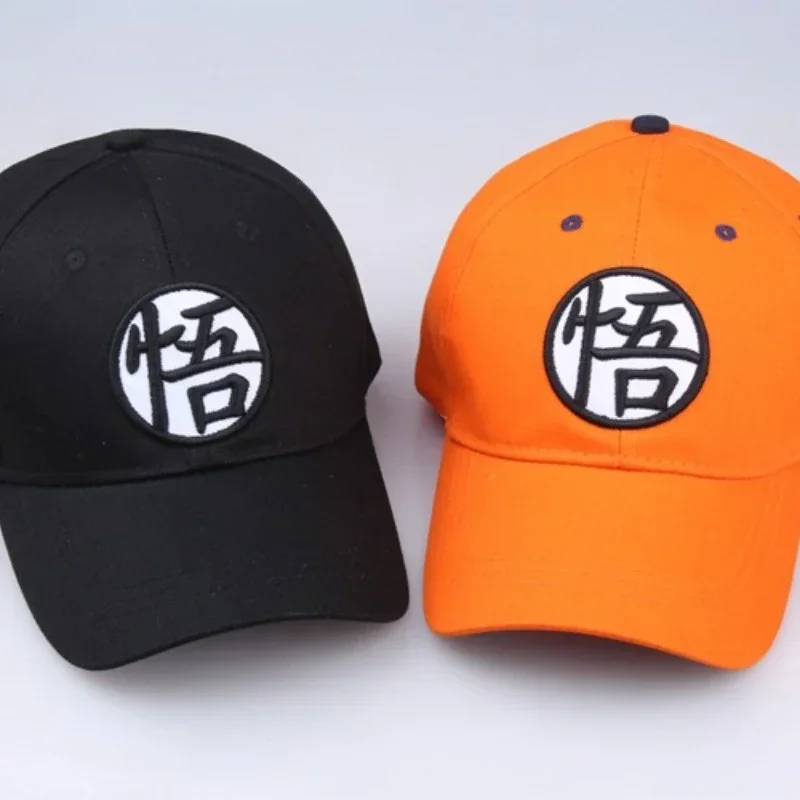 Baseball Cap Anime Dragon Ball Son Goku Anime DRAGONBALL Word Yellow Hat Fashion Hipster Hip Hop Hat Kid Christmas Gifts