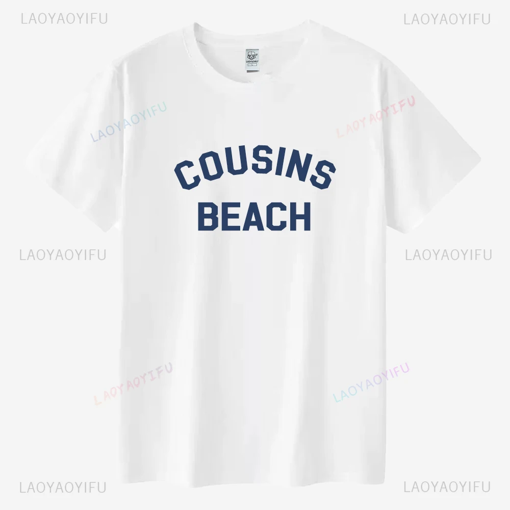 Cousins praia o verão eu virou camisetas gráficas bonitas mulheres menina o-pescoço camisa de verão presente para fãs algodão casual streetwear