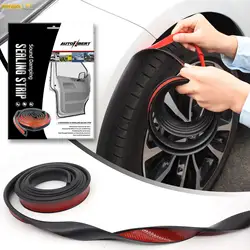 Universal Fender Flare Car Wheel Eyebrow Protector Lip Wheel-arch Trim Arch Extenders Decorative Scratch Proof Rubber Seal Strip