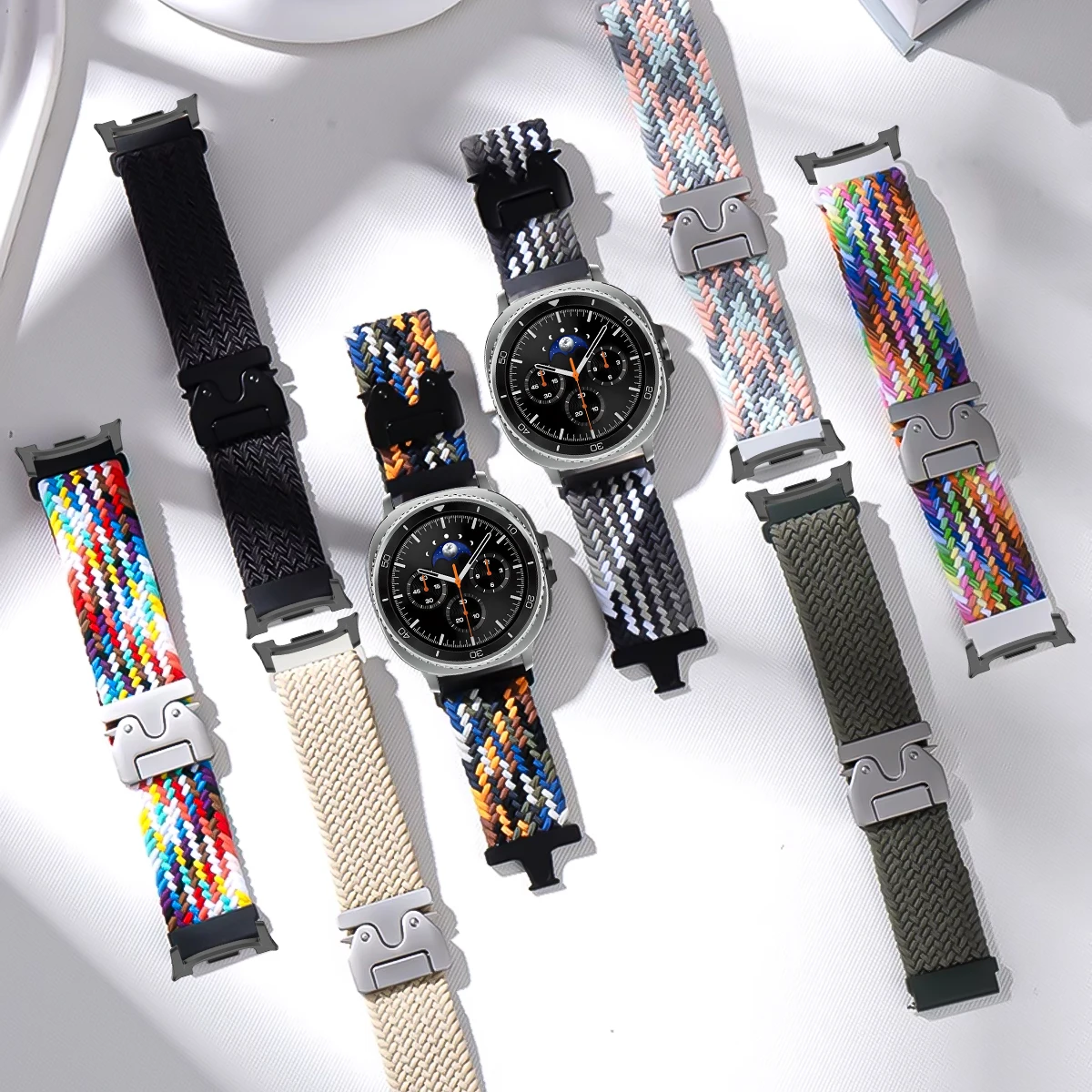 Cinturino intrecciato per paracadute per Samsung Galaxy Watch 8 band 44 40mm 8 classic 46mm Bracciale in nylon correa per Galaxy Watch Ultra 2025