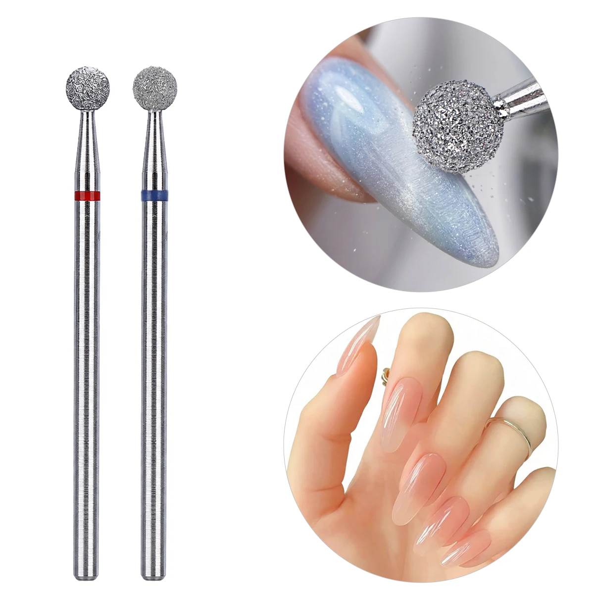 2pcs Nail Emery Drill Bit, Used For Flawless, High Gloss, Refining And Perfect Nail Enhancement, Pedicure & Manicure  Tool