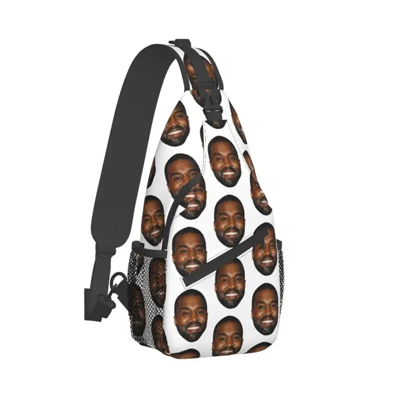 Funny Kanye West Meme Sling Chest Bag Custom Shoulder Crossbody Backpack for Men Traveling Daypack