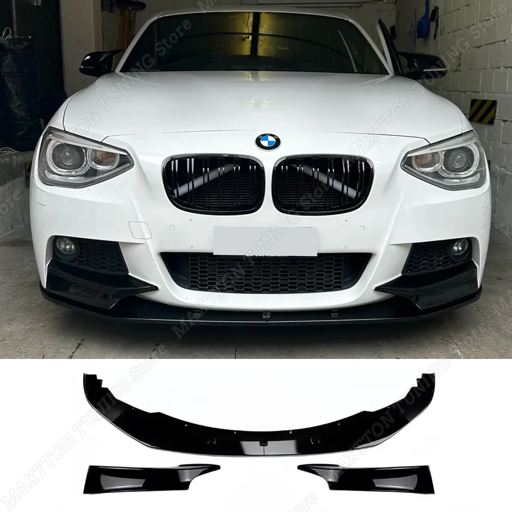 

For BMW 1 Series F20 F21 118i 120d 120i M135i M140i M Sport 2012-2014 Car Front Bumper Lip Spoiler Splitter Diffuser Bodykits