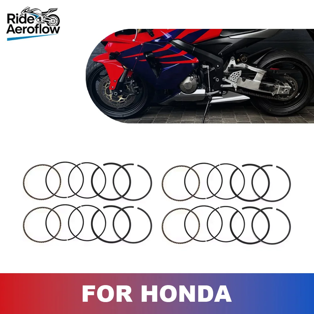 

For Honda CB600/750 CB900F CBR600F5 CBR650 CBR893 CBR929 CBR1000 CBR1100XX CRF250XX Motorcycle Engine Piston Rings STD 1981-2018