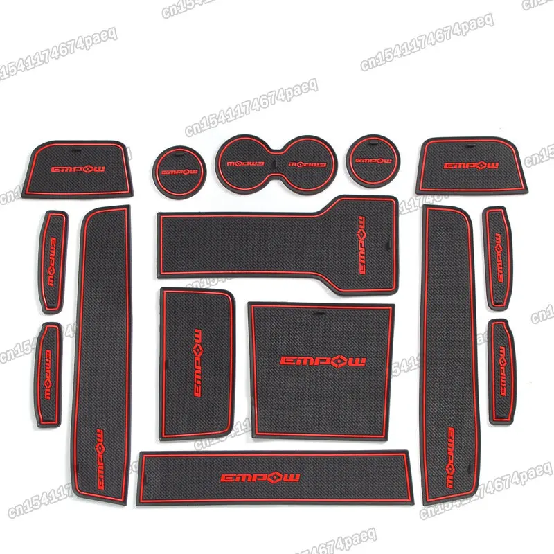 car door grove mat cup slot pad for trumpchi gac emkoo empow 2021 2022 2023 2024 anti-slip armrest storage accessories sport