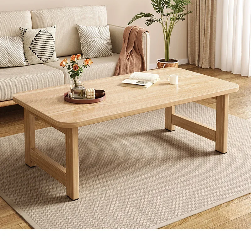 

Simple Wooden Minimalist Home Foldable Coffee Table Living Room Simple Modern Bedroom Bay Window Solid Wood Small Low