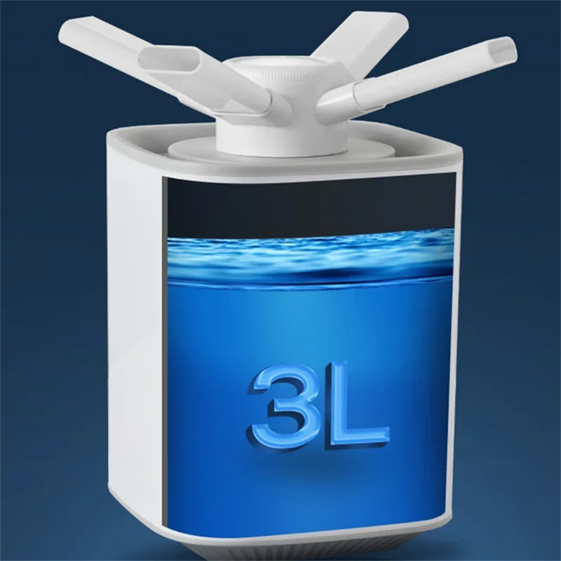 3L مرطبات عالية السعة مرطبات كهربائية فوهة مزدوجة الناشر غرفة نوم صانع ضباب رائع مصباح الليل تنقية