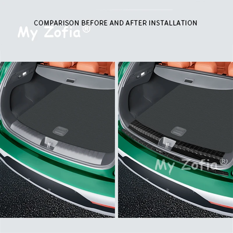 ل GAC Trumpchi S7 2025 2026 سيارة الفولاذ المقاوم للصدأ التمهيد الخلفي الجذع الداخلية الخارجي الوفير لوحة معدات الحماية غطاء ألواح عدة الملحقات