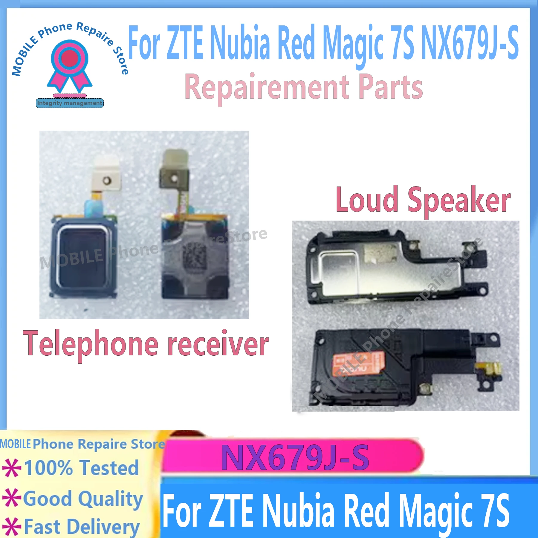 

Оригинальный громкоговоритель для ZTE Nubia Red Magic 7, зуммер, плата звонка, гибкий кабель Red Magic 7 7 s