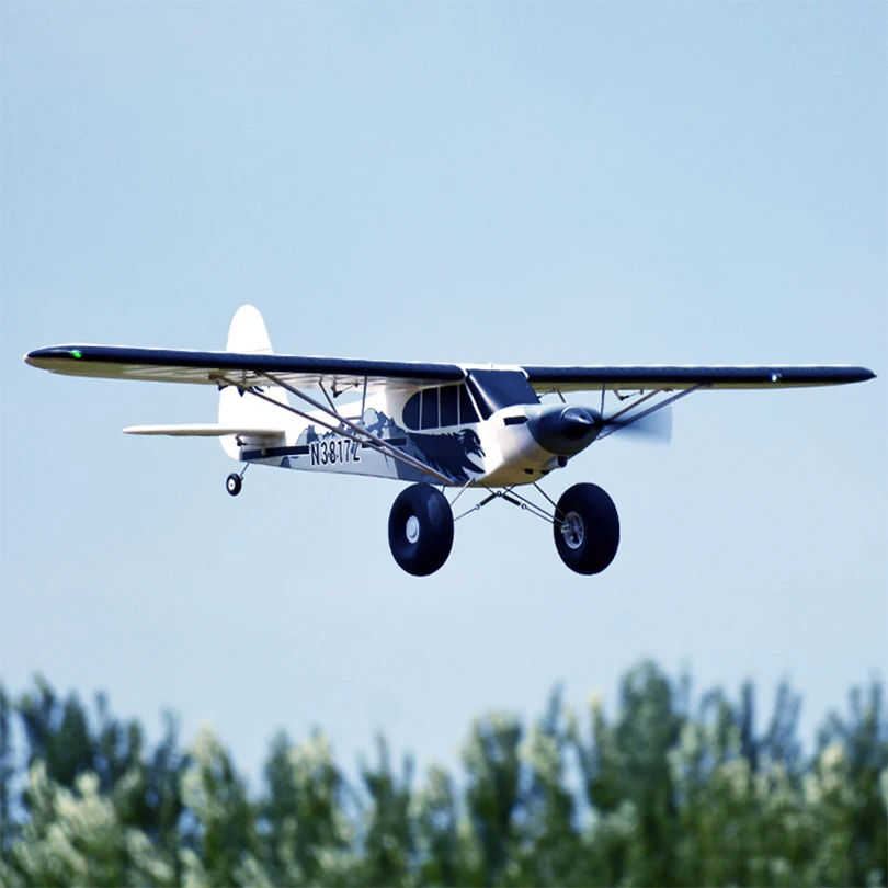 FMS Remote Control Model Plane 1300MM 1.3M PA-18 J3 Piper Super Cub RC Airplane PNP Trainer Electric Aircraft Outdoor Sports