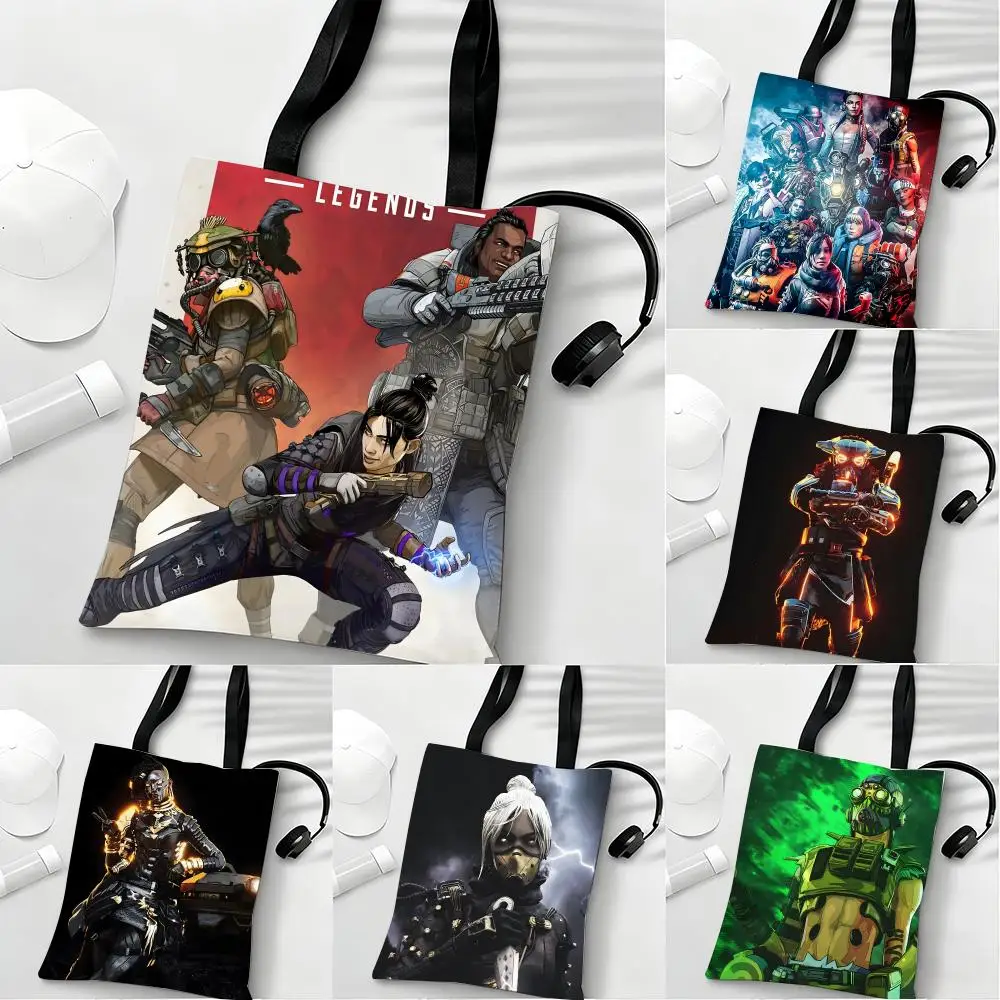

Apex Legends Storage Bags Lightweight Eco Friendly Fashionable Multi Purpose Large Capacity Canvas Shoulder Tote