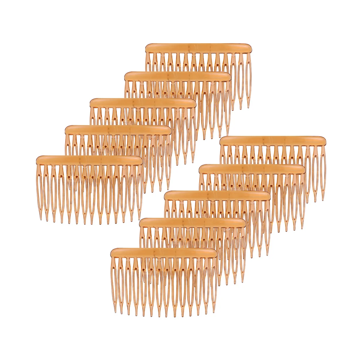 

15 шт., пластиковая волнистая расческа для волос, классические боковые расчески для женщин, стильные аксессуары для волос, вечерние боковые расчески