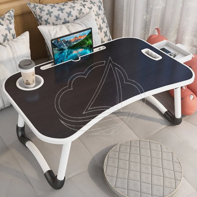 

Foldable Bed Desk, Portable Laptop Table for Student Study, Online Class, Dormitory & Home Use
