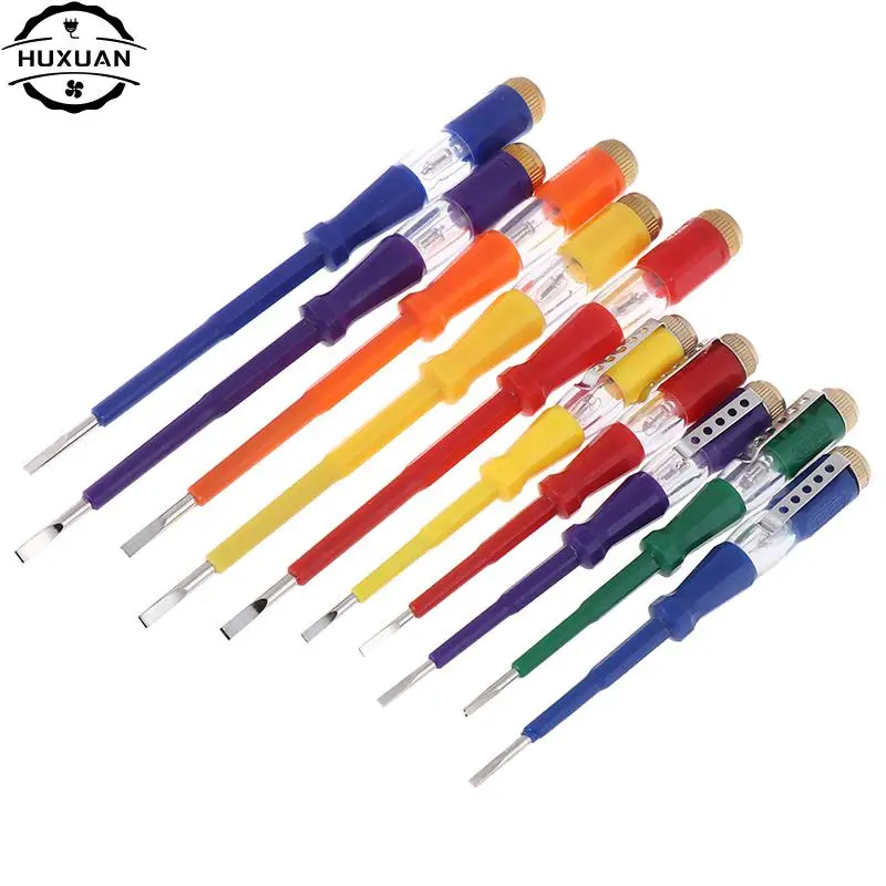 14/19cm 220V Waterproof Induced Electrical Tester Screwdriver With Indicator Light Random