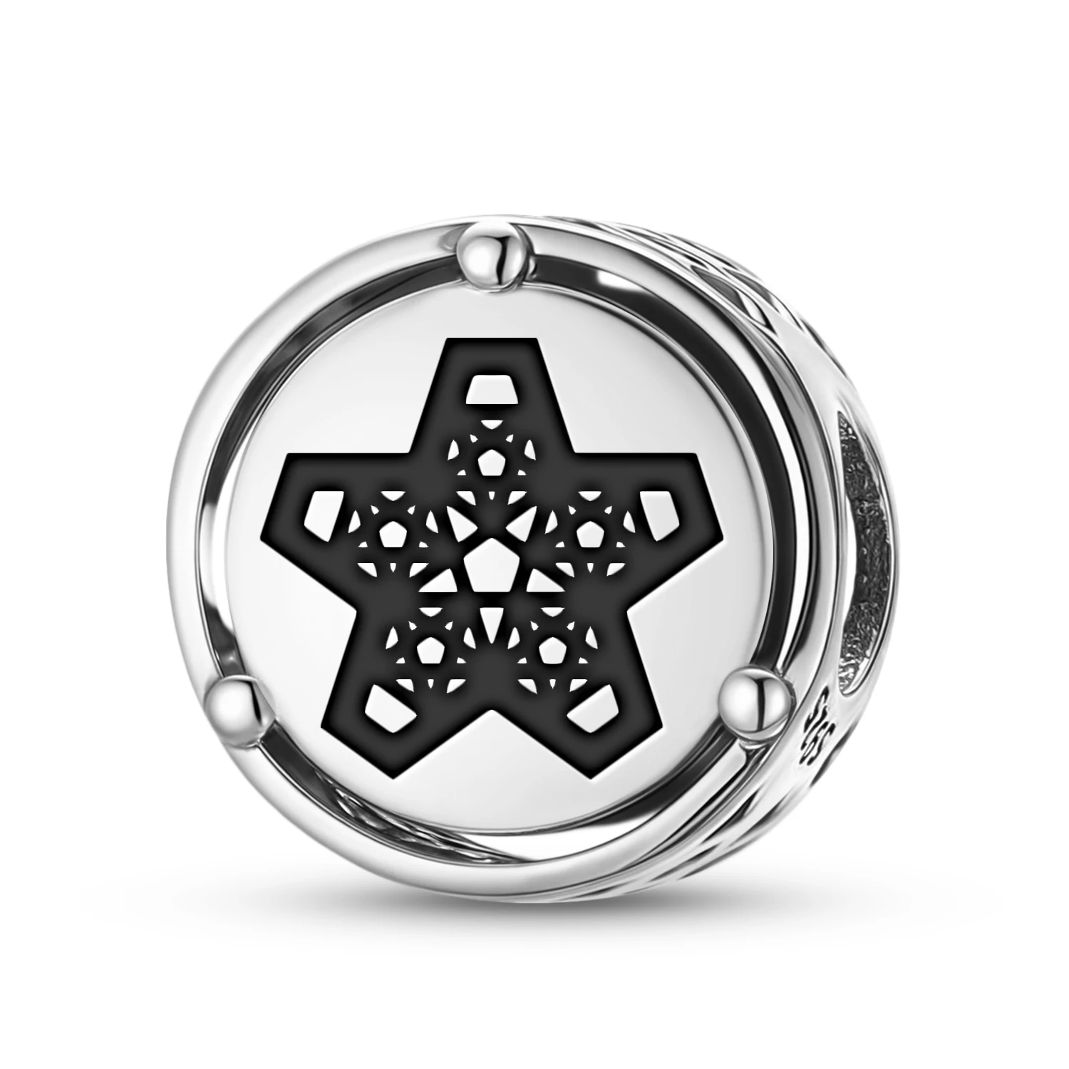 

Сакральная геометрия, 5-конечная звезда, золотое соотношение, стерлинговое серебро 925 пробы, символ, подходит для оригинального браслета, ювелирные аксессуары своими руками