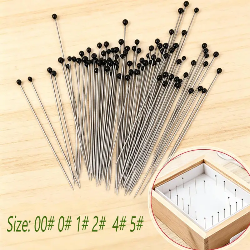 100/200/500pcs Insect Specimen Pins Laboratory Accessories Educational Specimen Pins Insect Dissection Supplies