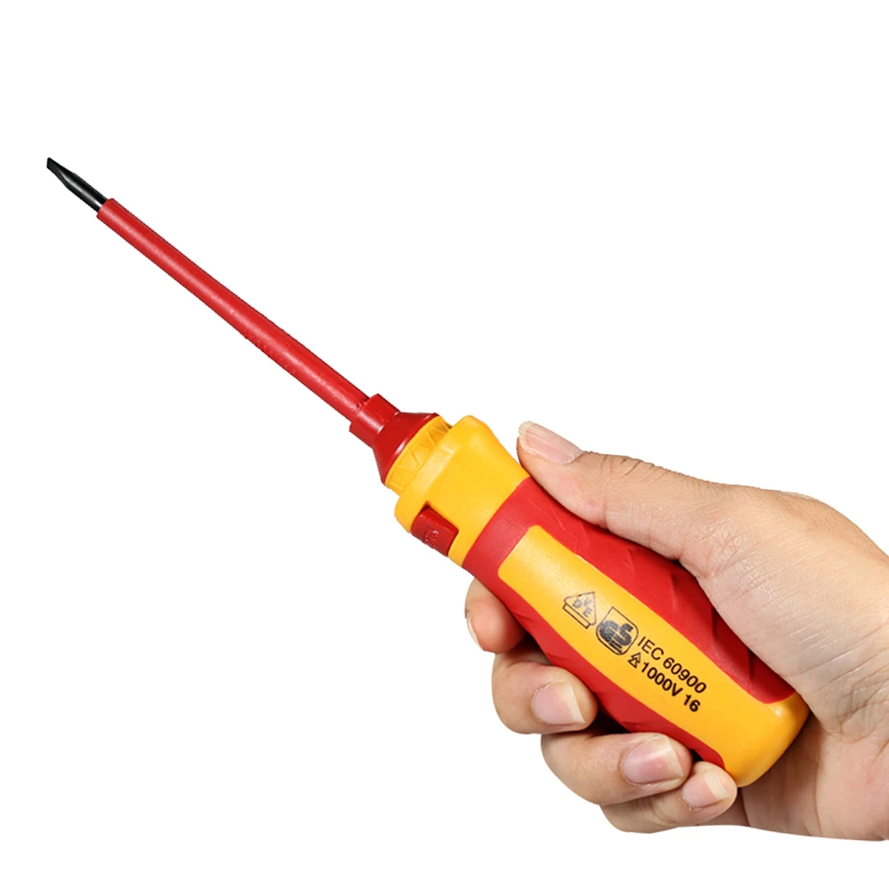 NEUES Elektriker-Werkzeugset Schraubendreher-Set Isolierte Starke Magnetische Bits Elektriker-Handwerkzeuge Schlitzschraubendreher – Detail 6