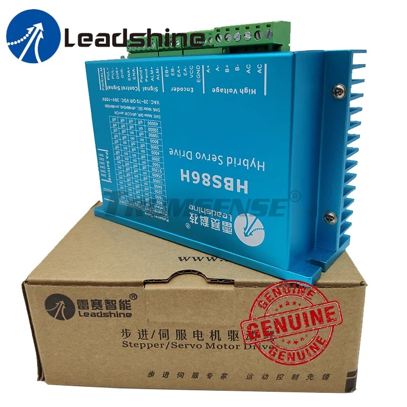 

Leadshine HBS86H Hybrid Servo Drive with Fan 20 to 70V AC or 30 to 200V DC Dual Power Supply Updated from Old HBS86 or HBS806