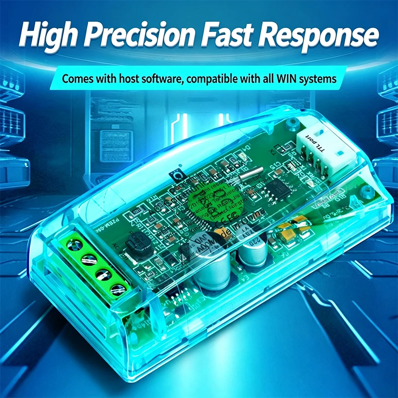 PZEM‑004T AC Communication Box Module TTL Serial Port Power Energy Meter Monitor Module With Transparent Housing