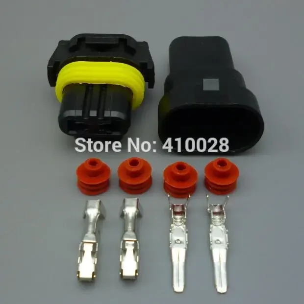 shhworldsea  2Pin HID HB3 9005 car connector,Auto head lamp plug,Car Waterproof Electrical connector kit