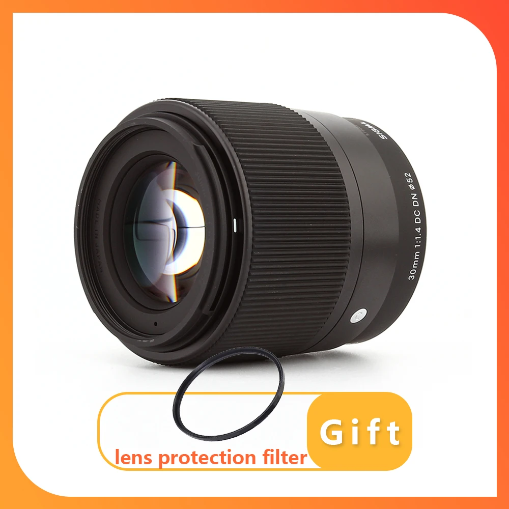 Sigma 30mm F1.4 Contemporary DC DN Lens 30mm 1.4 lens for Sony E mount or Canon EF-M mount or Fujifilm X mount