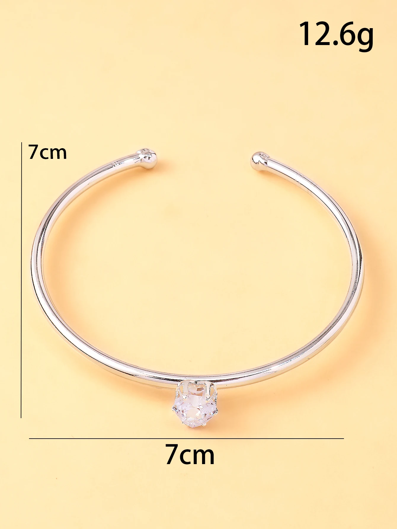 StoneFans New Style Heart Bracelet Personalized Trendy Feng Shui Diamond Bracelet Hand Accessory Heart-shaped Decoration