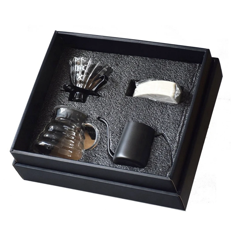 Hand Drip for V60 Coffee Maker Gift Box Set Camping Portable Brew Coffee Cloud Pot Mini Coffee Percolator