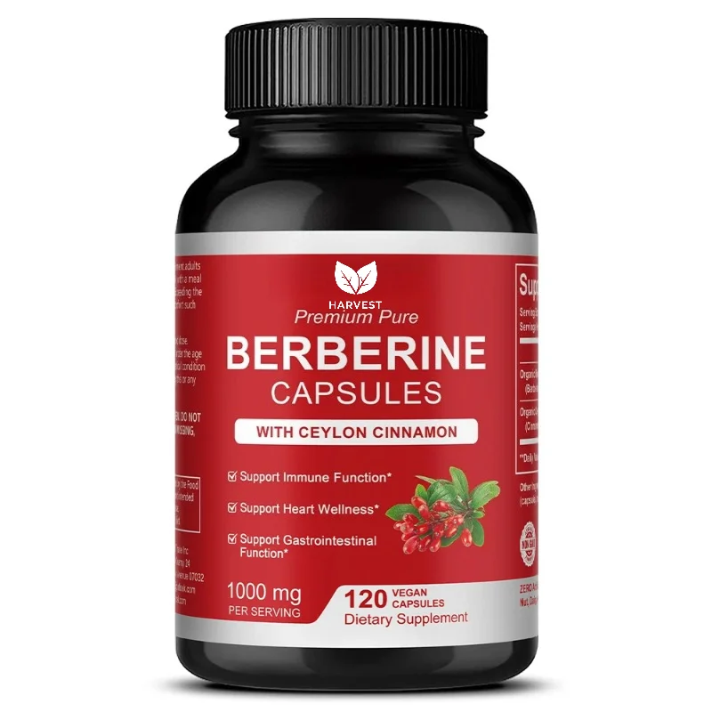 Berberine with Ceylon Cinnamon Supplement - Immune System, Cardiovascular & Gastrointestinal Function, Brain Health