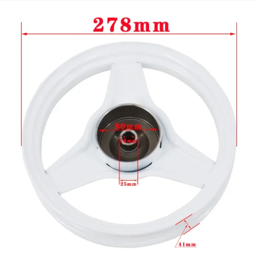 Front Rear Rim Wheel Replacement Part - Fit For Yamaha PY50 & PW50 Motorcycle -27cm 10-inch 1PC